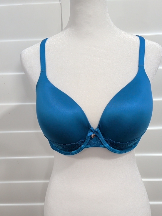 Victoria's Secret Other - Victoria's Secret Teal Blue Smooth Lace-Trim Bra